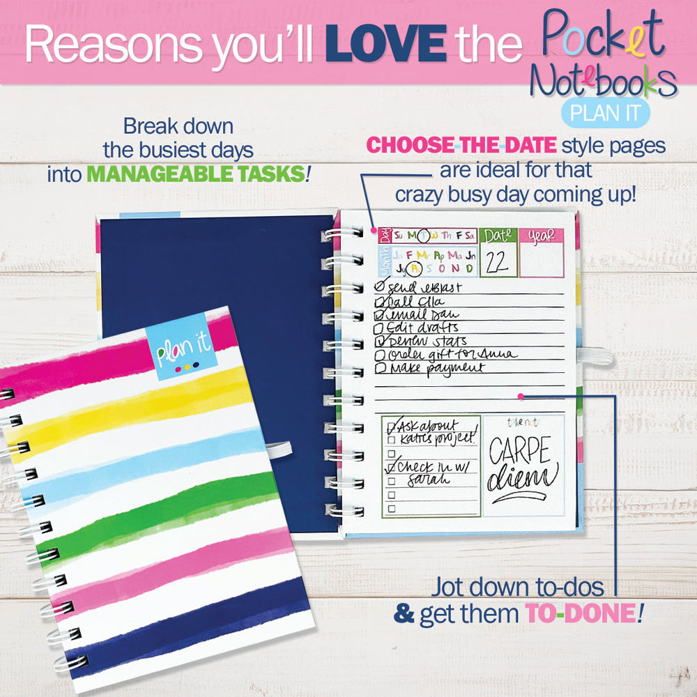 Pocket Notebooks Bundle of 3 | List, Plan, Doodle