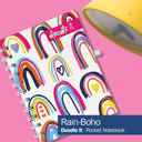 Doodle It RainBoho Pocket Notebooks Bundle of 3 | List, Plan, Doodle