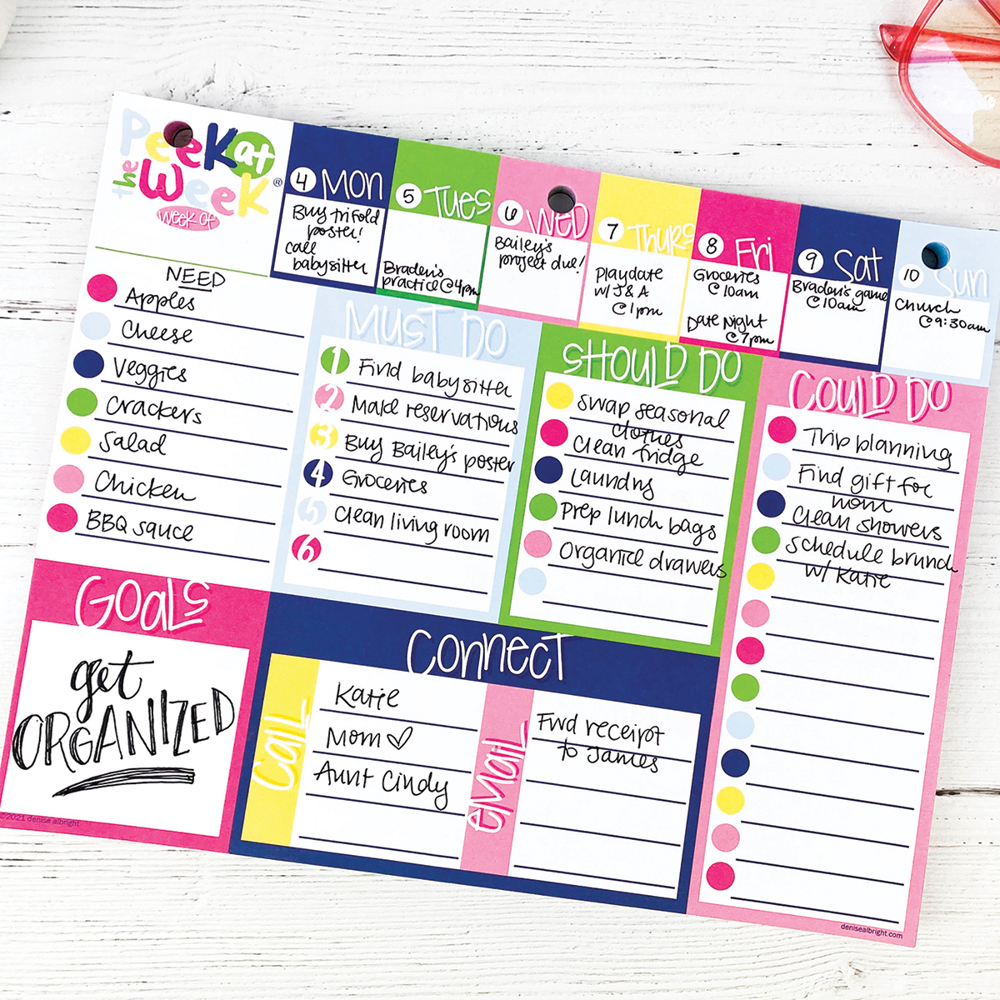 Family Command Center | Weekly Planner Pads Bundle