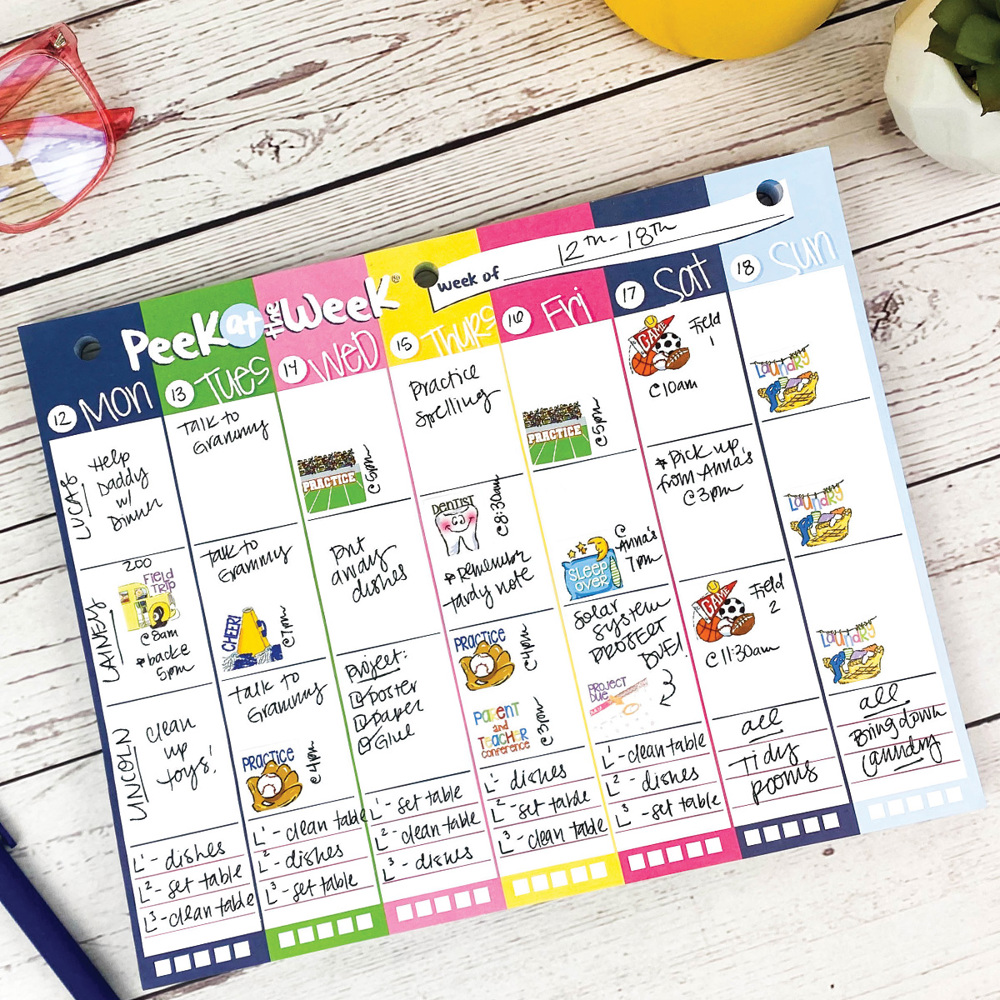 Family Command Center | Weekly Planner Pads Bundle