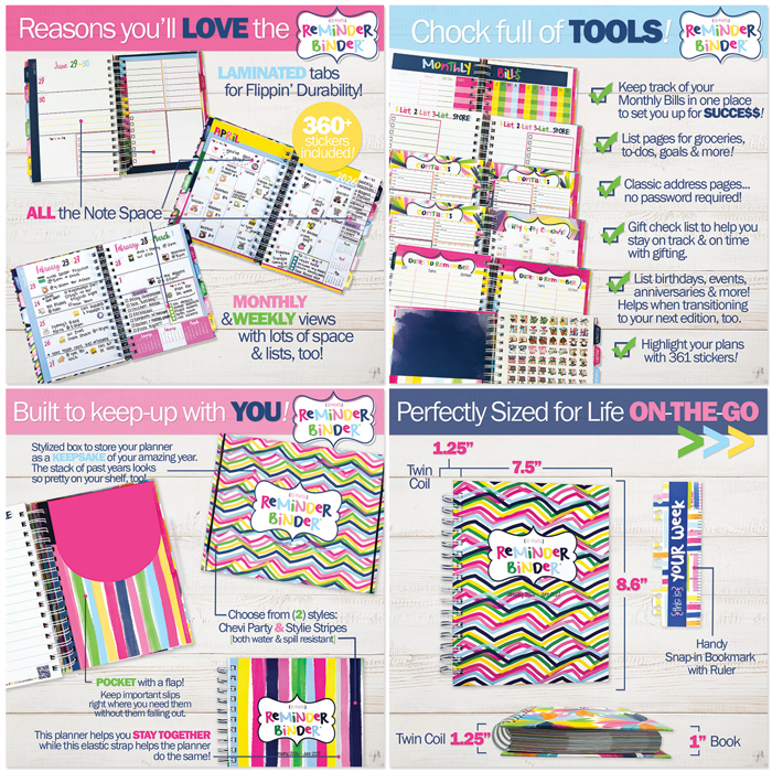 NEW! 2026 Goal Getter Bundle | Reminder Binder® Planner, Gratitude Finder® Journal and Budget Binder™
