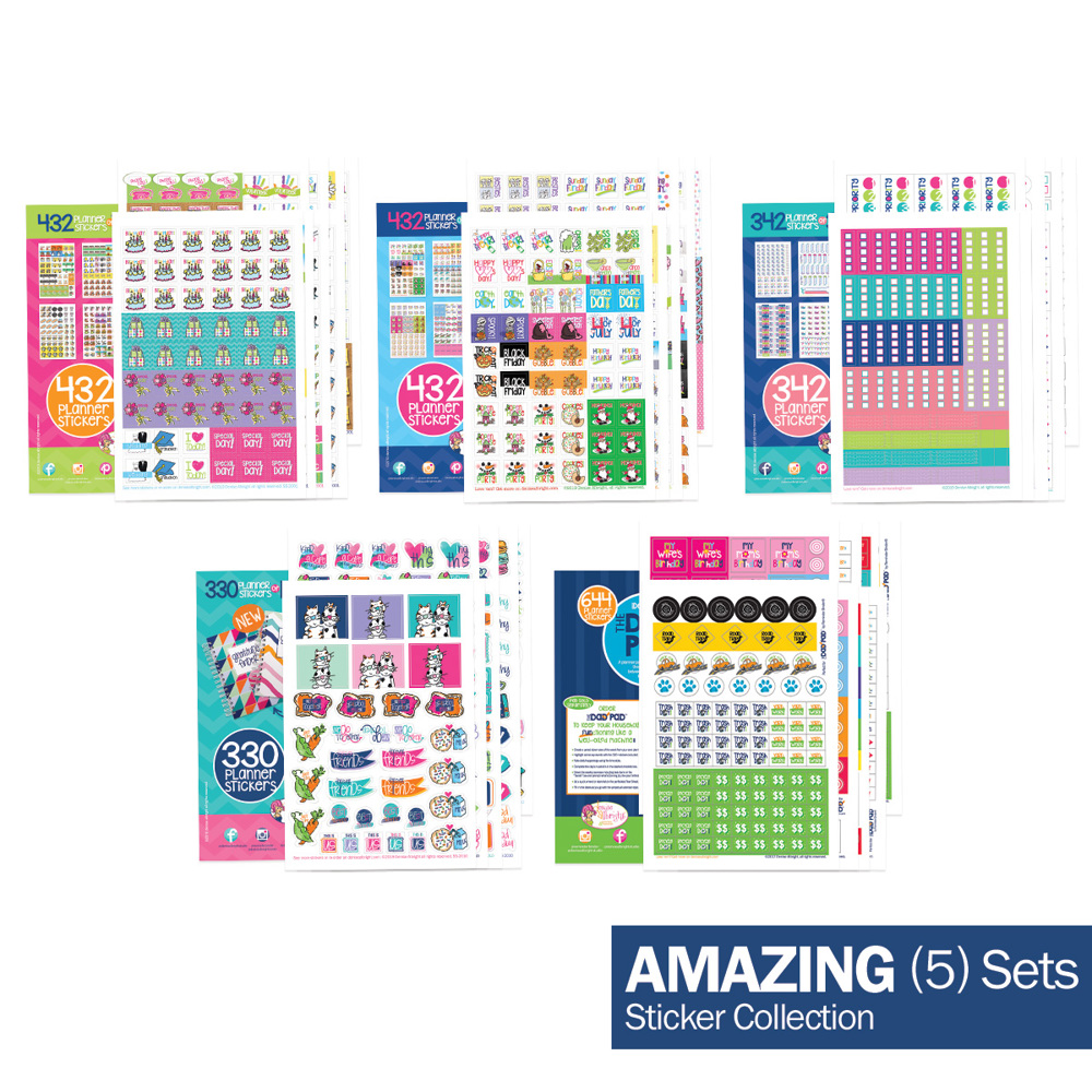 Amazing 5 Sticker Set