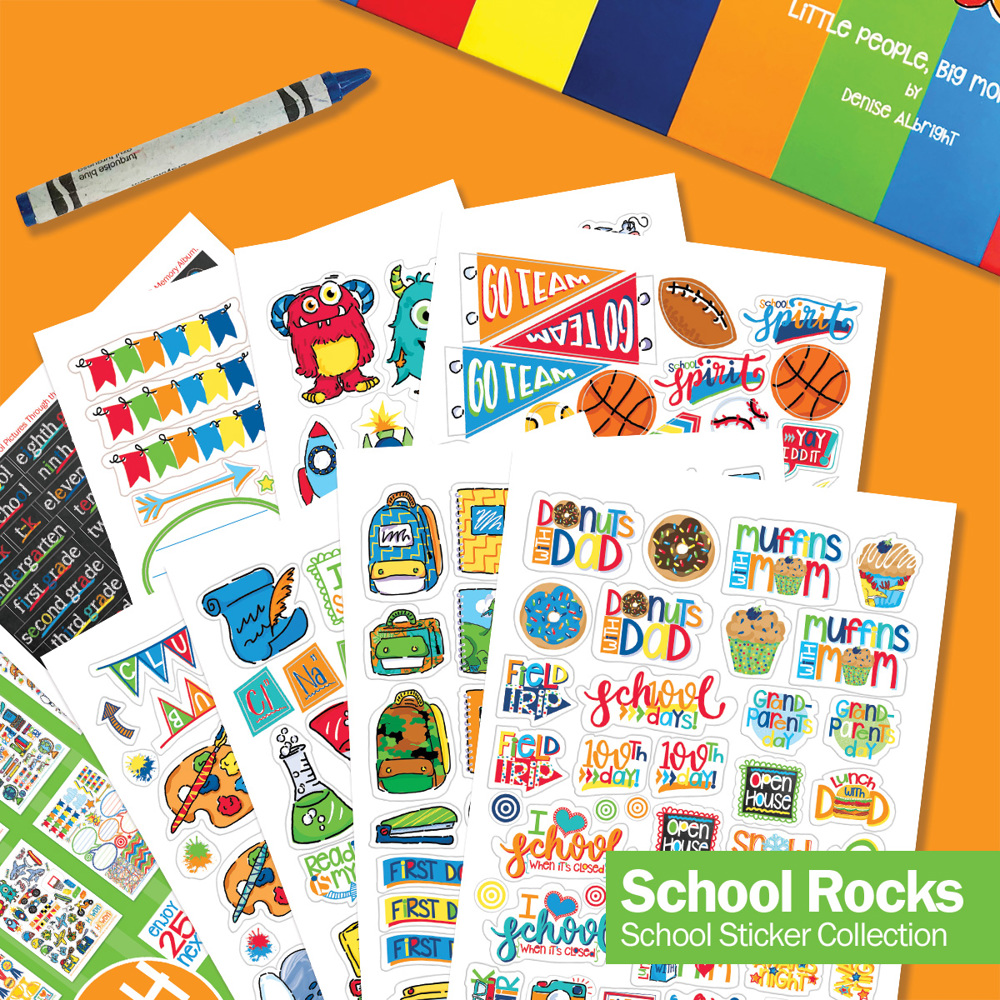 Class Keeper® Easiest School Days Memory Book + School Stickers