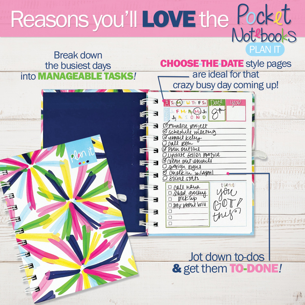 Pocket Notebooks Bundle of 3 | List, Plan, Doodle