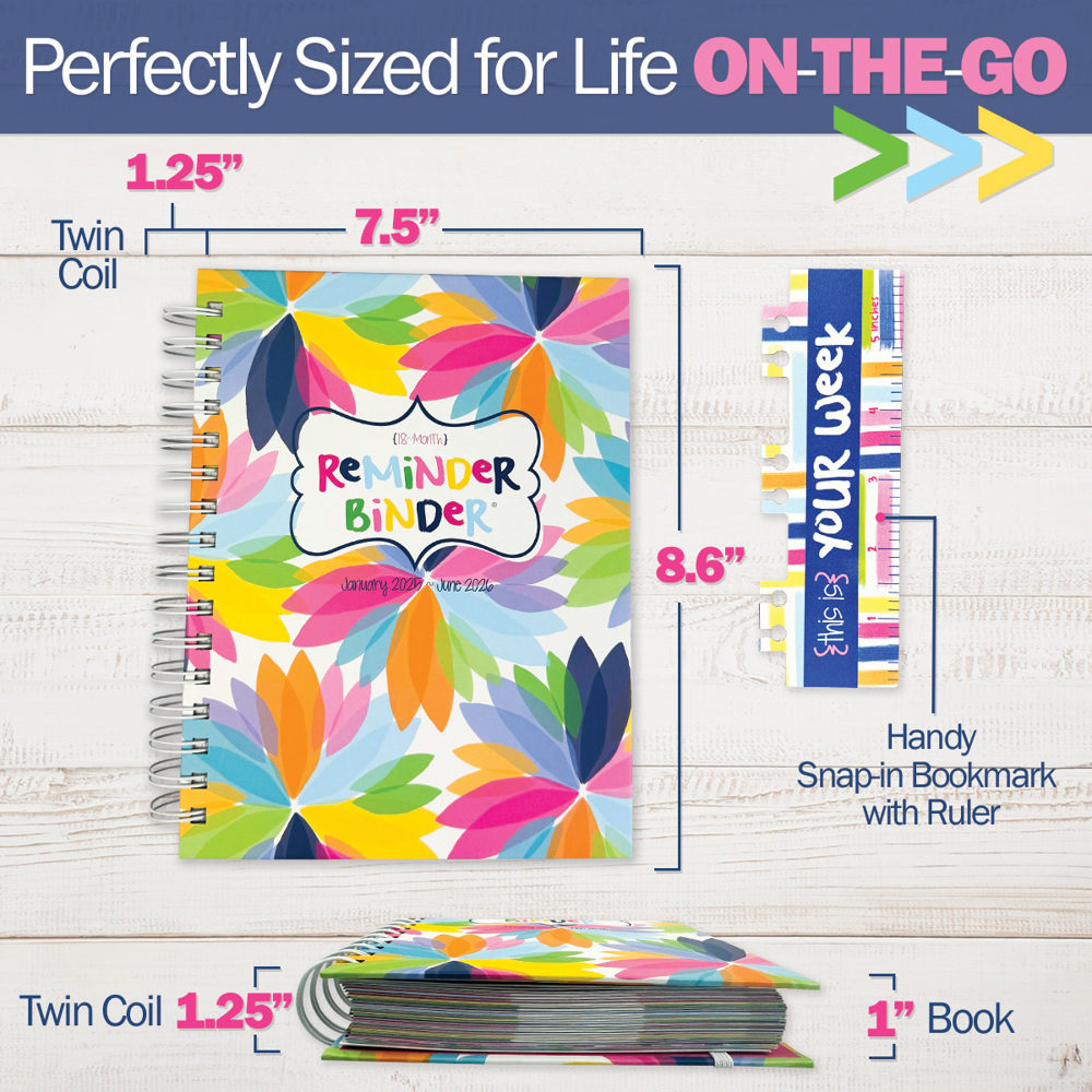 2025-26 Reminder Binder® Planner | January 2025 - June 2026 | Set of 2 Planners