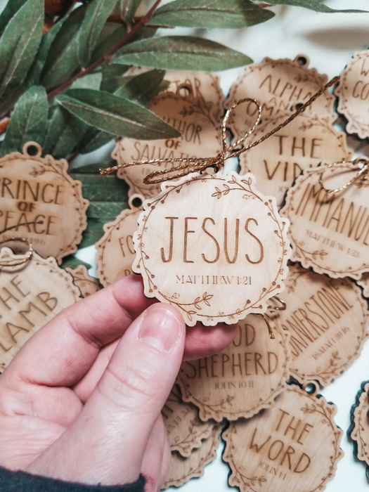 25 Names of Jesus Ornaments