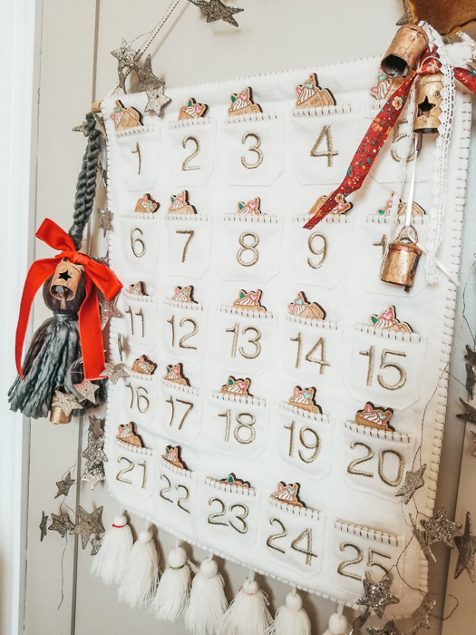 Christmas Advent Calendar Tokens- Set of 12 