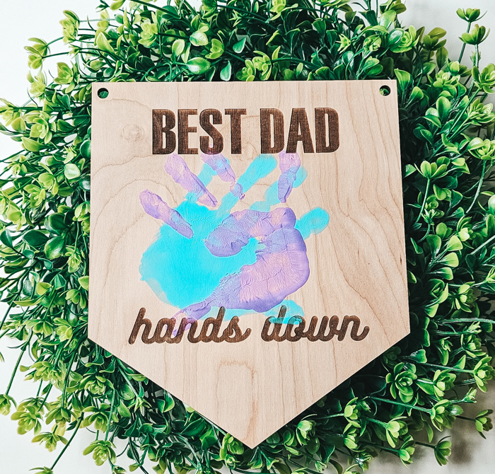 Best Dad Hands Down! Handprint Keepsake