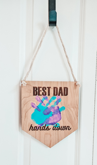Best Dad Hands Down! Handprint Keepsake