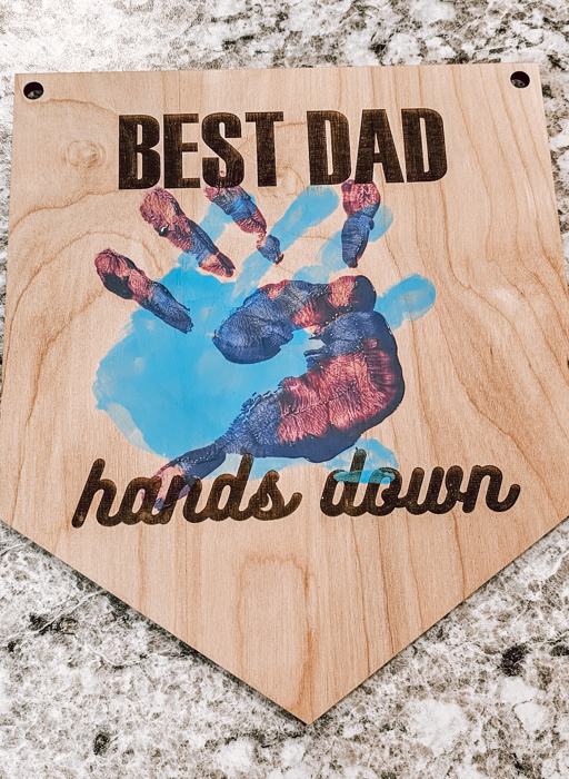 Best Dad Hands Down! Handprint Keepsake