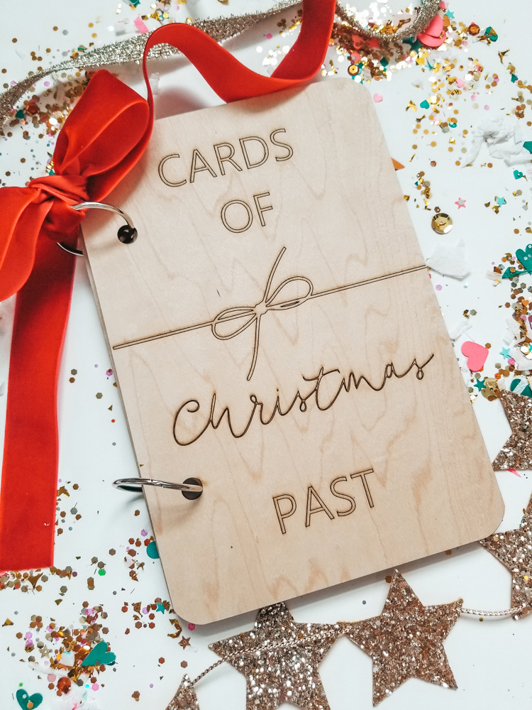 Card Keepsake Holder-Christmas Past