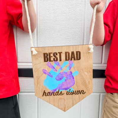 Best Dad Hands Down! Handprint Keepsake