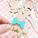 Bow Tie Personalized Easter Basket Tag