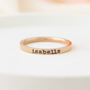 Rose Gold Personalized Minimalist Stacking Ring