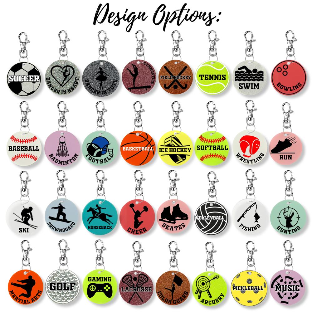 Personalized Sport Keychains | 2 Inch