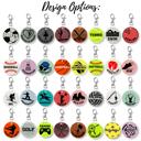  Personalized Sport Keychains | 2 Inch