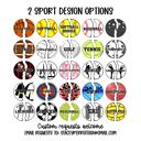  Personalized Multi Sport Keychain Or Bag Tag | 3 Inch Acrylic