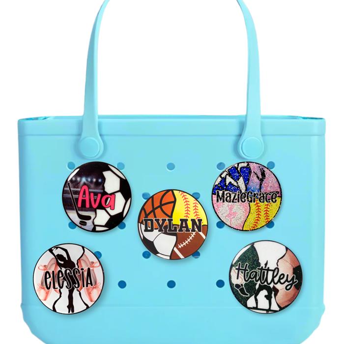 Custom Multi-Sport Bag Charm Or Bag Tag | 3.5 Inch