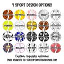  Personalized Multi Sport Keychain Or Bag Tag | 3 Inch Acrylic