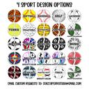  Custom 4 Sport Bag Charm | 3.5 Inch