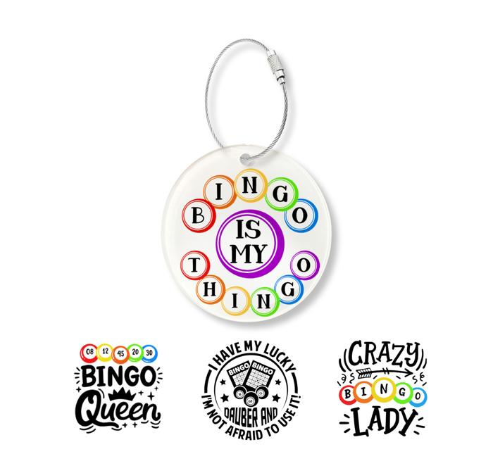Bingo Keychain | 2.5 Inch Acrylic