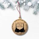 Black Bra Wood Friend Ornament | Gift Under 10 | Keepsake Ornament | Gift For Friend