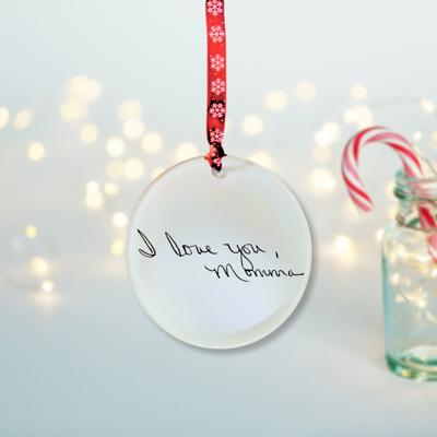 Custom Handwriting Ornament | 3 Inch Acrylic