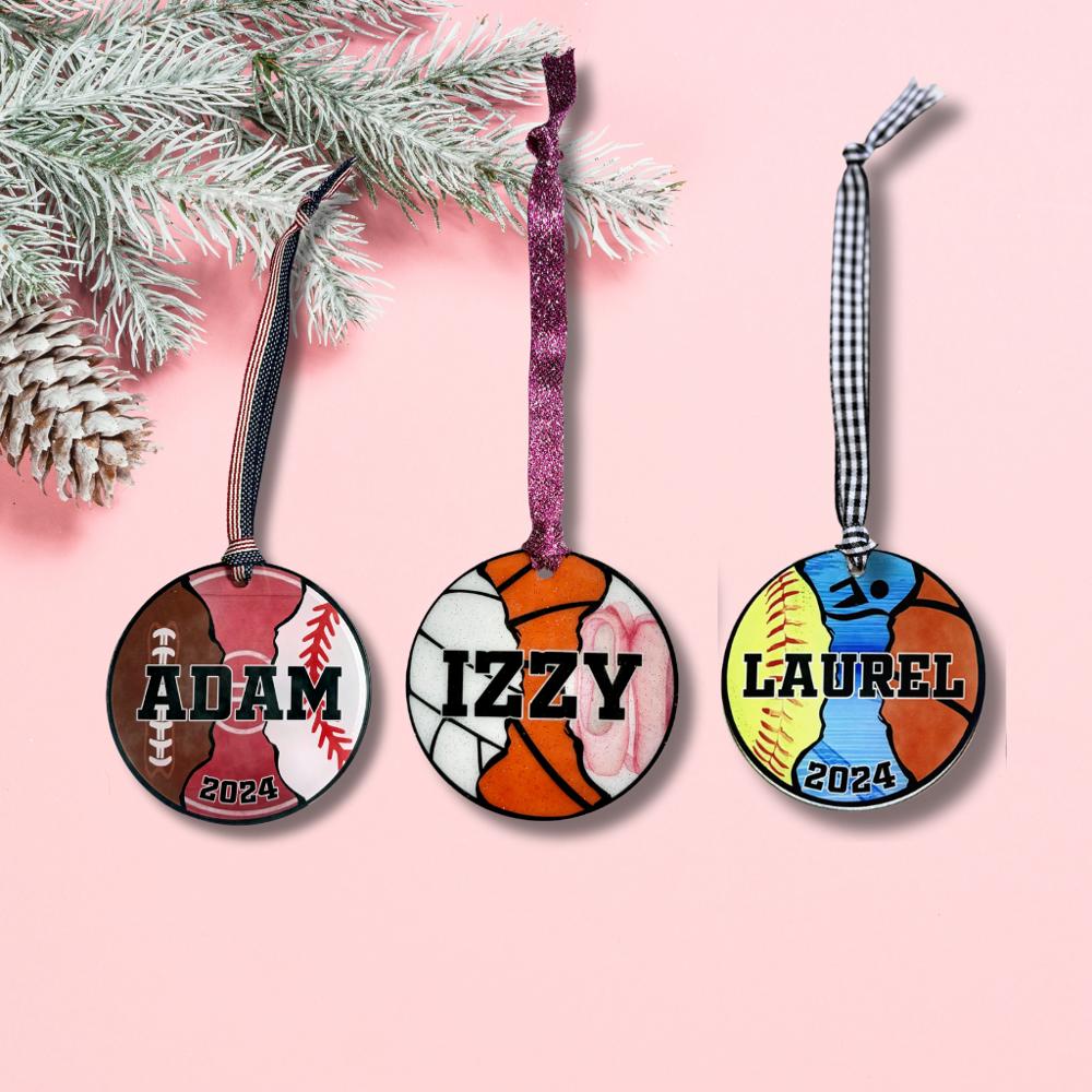 Personalized Multi-Sport Ornament | 3 Inch