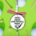  Custom Golf Tree Slice Ornament