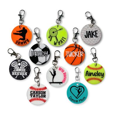 Personalized Sport Keychains | 2 Inch
