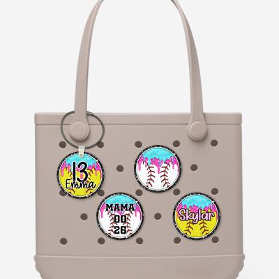 Custom Baseball Softball Drip Keychain Or Charm | 2.5 Inch