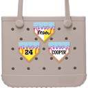  Personalized Home Plate Drip Bag Charm | 3 Inch