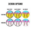  Custom Baseball Softball Ice Cream Drip Keychain Or Charm | 2.5 Inch
