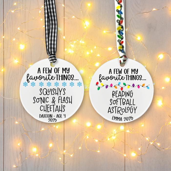 Favorite Things 2025 Keepsake Ornament 