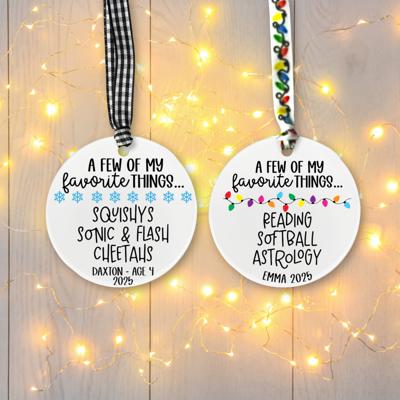 Favorite Things 2025 Keepsake Ornament 