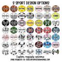  Personalized Multi-Sport Bag Charm | 2.5 Inch
