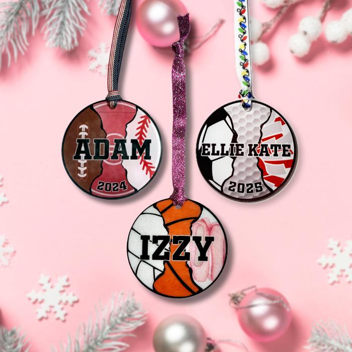 Personalized Sport Ornament | 3 Inch Acrylic