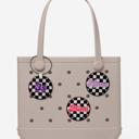  Custom Retro Checker Keychain Or Bag Charm | 2.5 Inch