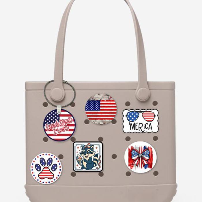 USA Bag Charm Or Keychain | 2.5 Inch
