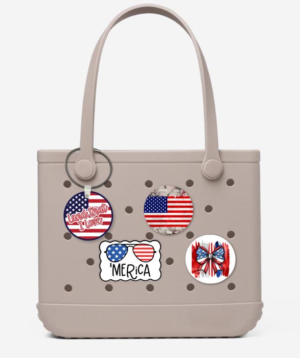 USA Bag Charm Or Keychain | 2.5 Inch