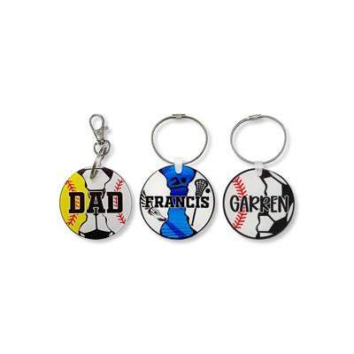 Personalized Multi Sport Keychain Or Bag Tag | 3 Inch Acrylic