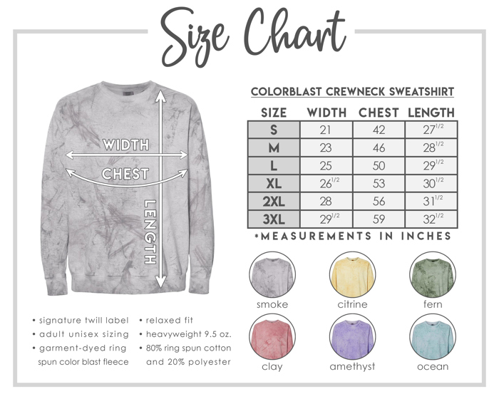 One of a Kind (Sweatshirt) Unisex Colorblast™ Crewneck Sweatshirt Comfort Colors