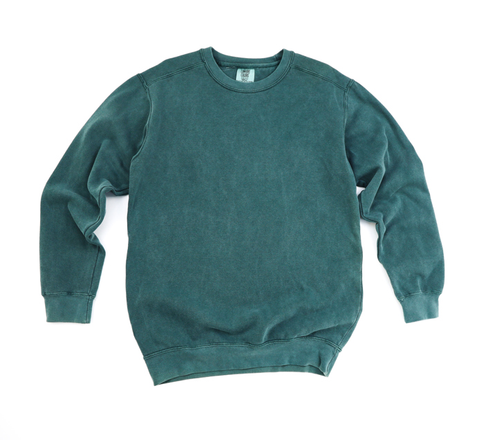 19 Colors - 100% Cotton Goodness Soft Style Garment-Dyed Crewneck Sweatshirt
