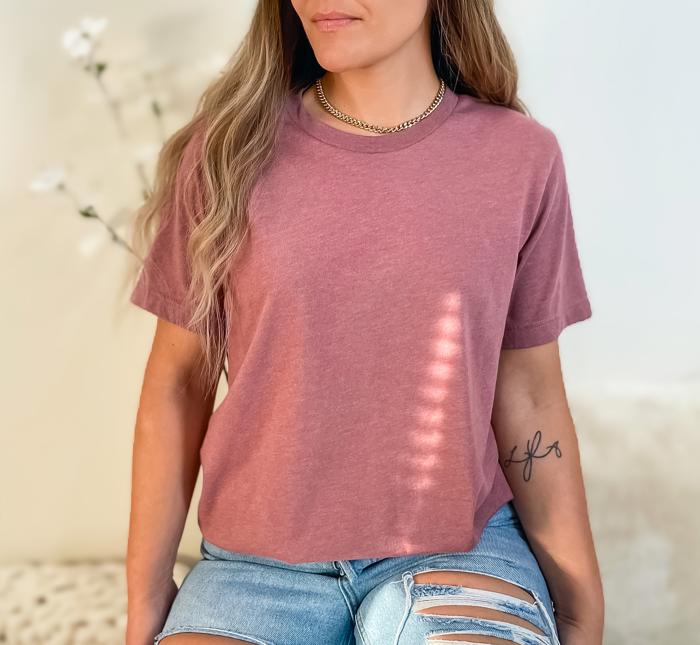 80+ Colors - T-Shirt (Crewneck) | Poly-Cotton Heathered Colors Jersey Tee (Unisex)  | Bella Canvas