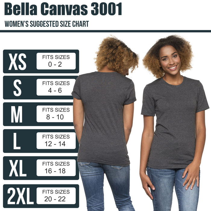 80+ Colors - Ultra Soft Longer Length Bella Canvas T-Shirt | Poly-Cotton Heathered Colors Jersey Tee