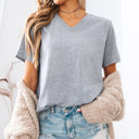  21 Colors T-Shirt (V-Neck) |  Heathered Super Soft Bella Canvas T-Shirt