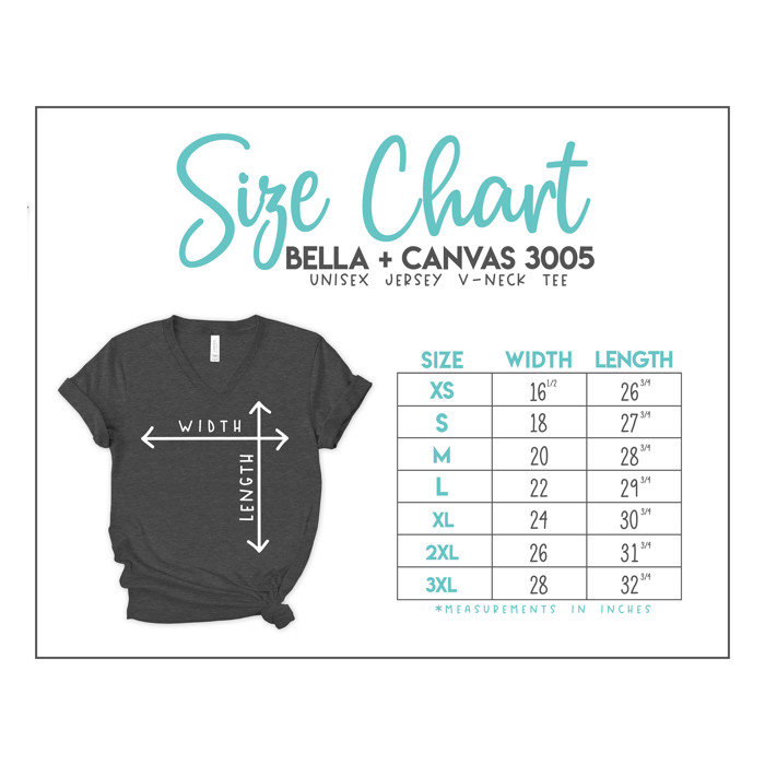 21 Colors T-Shirt (V-Neck) |  Heathered Super Soft Bella Canvas T-Shirt