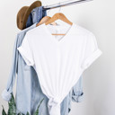 26 Colors V-Neck T-Shirt | 100% Cotton Solid Colors Super Soft Tee (Unisex) | Bella Canvas