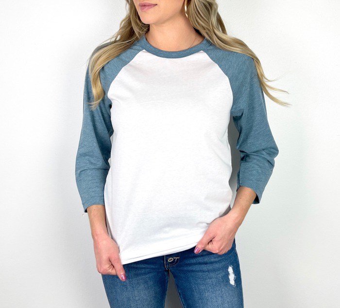 31 Colors Raglan Dual Colored T-shirt (Baseball) | Three-Quarter Sleeve Baseball Tee