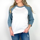  31 Colors Raglan Dual Colored T-shirt (Baseball) | Three-Quarter Sleeve Baseball Tee